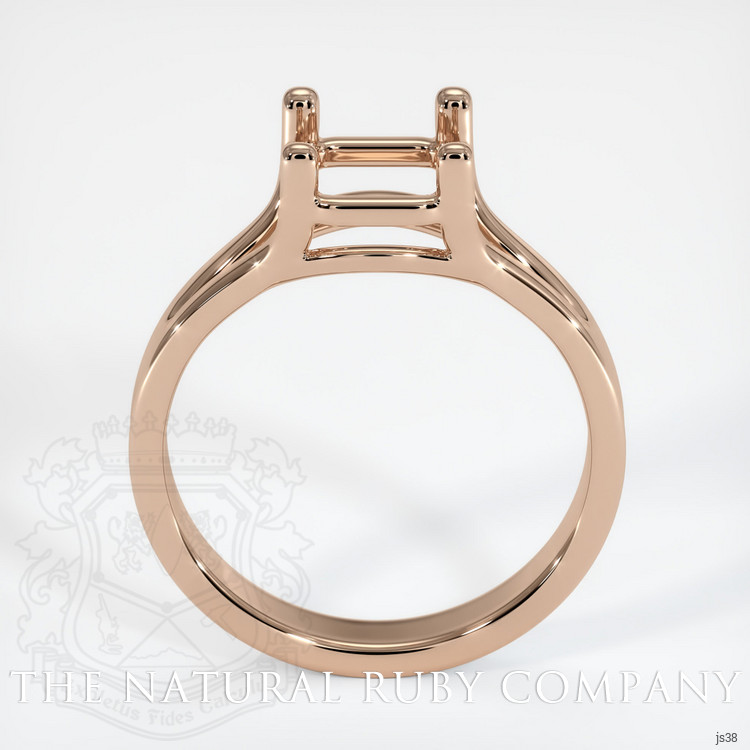 18K Rose Gold Solitaire Ring Setting