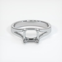 10K White Gold Solitaire Ring Setting Image