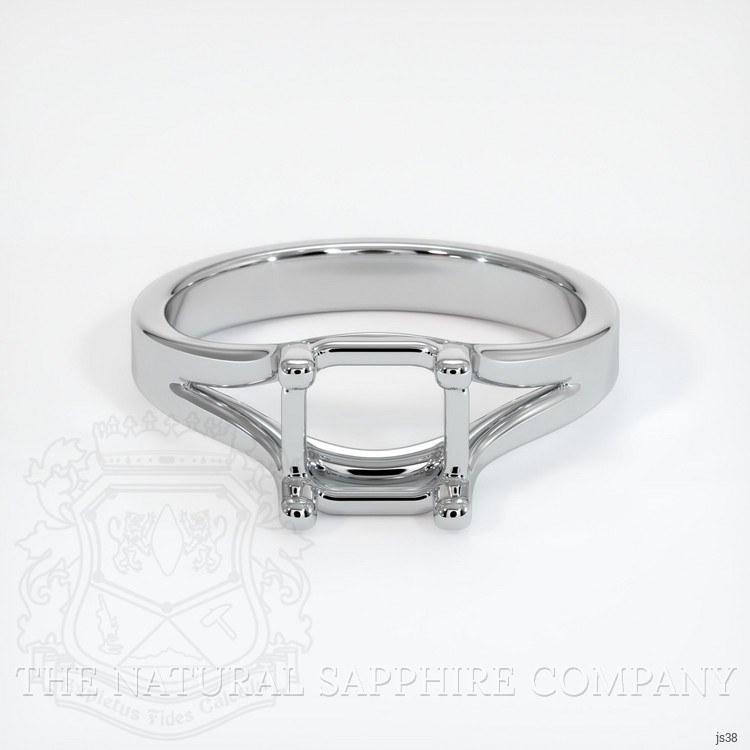 14K White Gold Solitaire Ring Setting