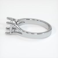 14K White Gold Solitaire Ring Setting Image