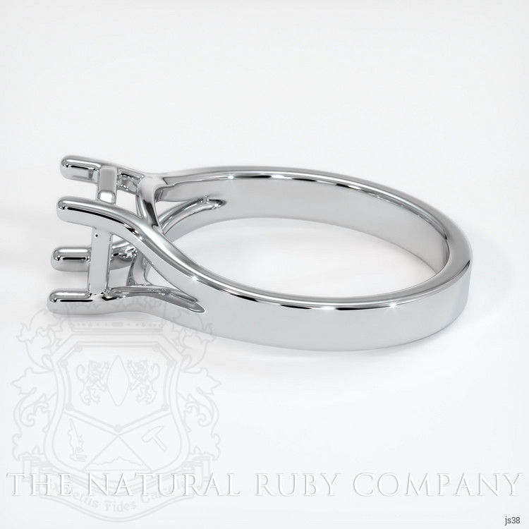 14K White Gold Solitaire Ring Setting