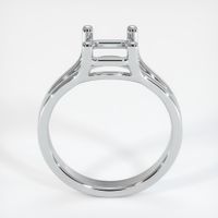 14K White Gold Solitaire Ring Setting Image