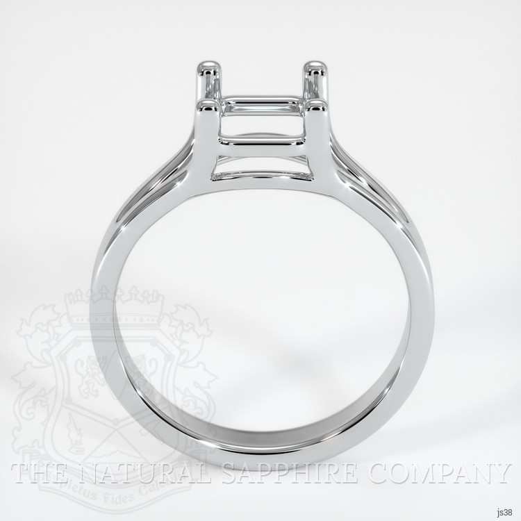 14K White Gold Solitaire Ring Setting