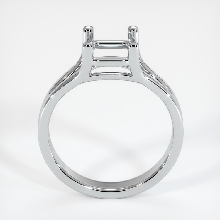 14K White Gold Solitaire Ring Setting
