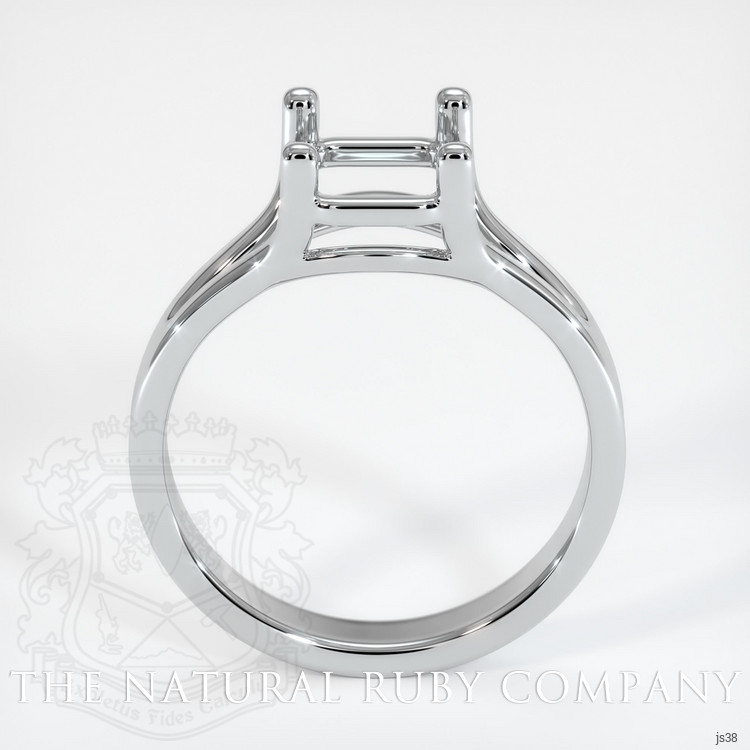14K White Gold Solitaire Ring Setting