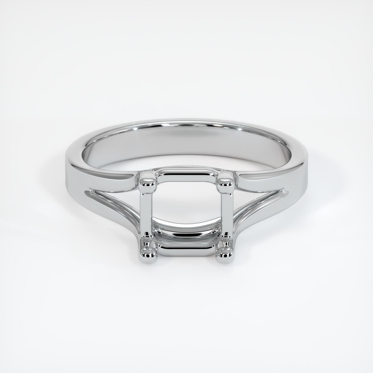 18K White Gold Solitaire Ring Setting
