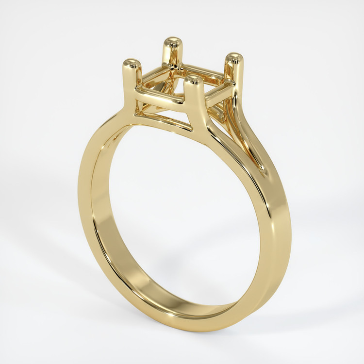 10K Yellow Gold Solitaire Ring Setting