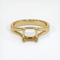 14K Yellow Gold Solitaire Ring Setting Image
