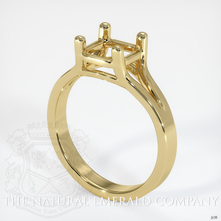 18K Yellow Gold Solitaire Ring Setting