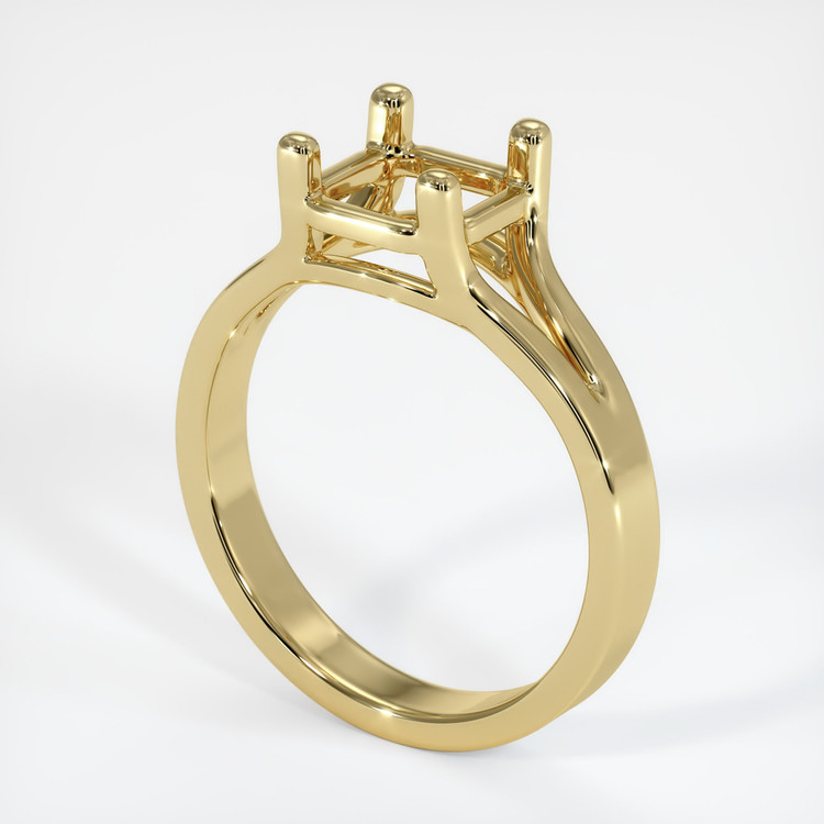 18K Yellow Gold Solitaire Ring Setting