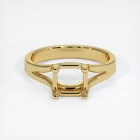 18K Yellow Gold Solitaire Ring Setting Image