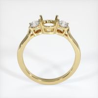14K Yellow Gold Three Stone Ring Setting Image