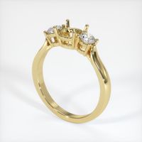  Emerald Ring 3.71 Ct. 18K Yellow Gold Combination Setting