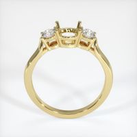 18K Yellow Gold Three Stone Ring Setting Image