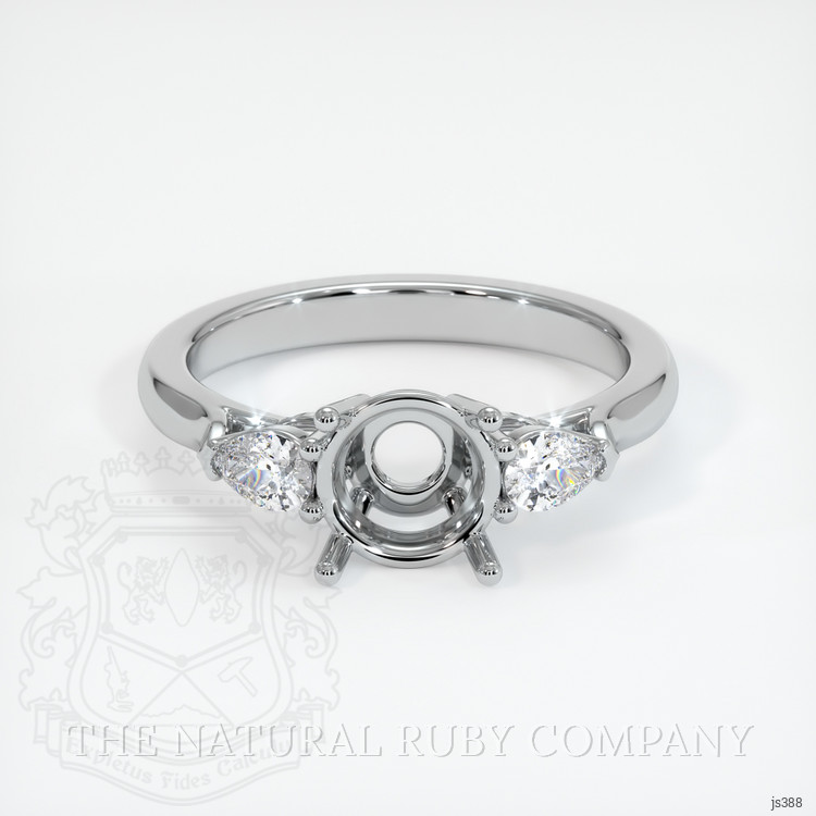 Silver Three Stone Ring Setting