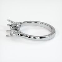 14K White Gold Three Stone Ring Setting Image