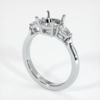 18K White Gold Three Stone Ring Setting Video