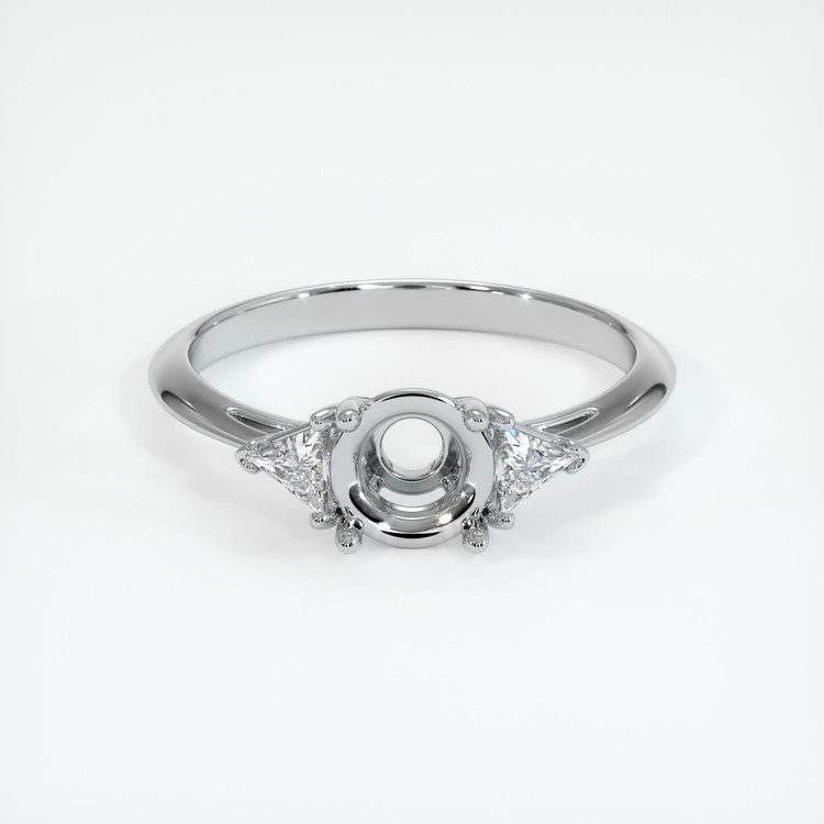 Platinum 950 Three Stone Ring Setting