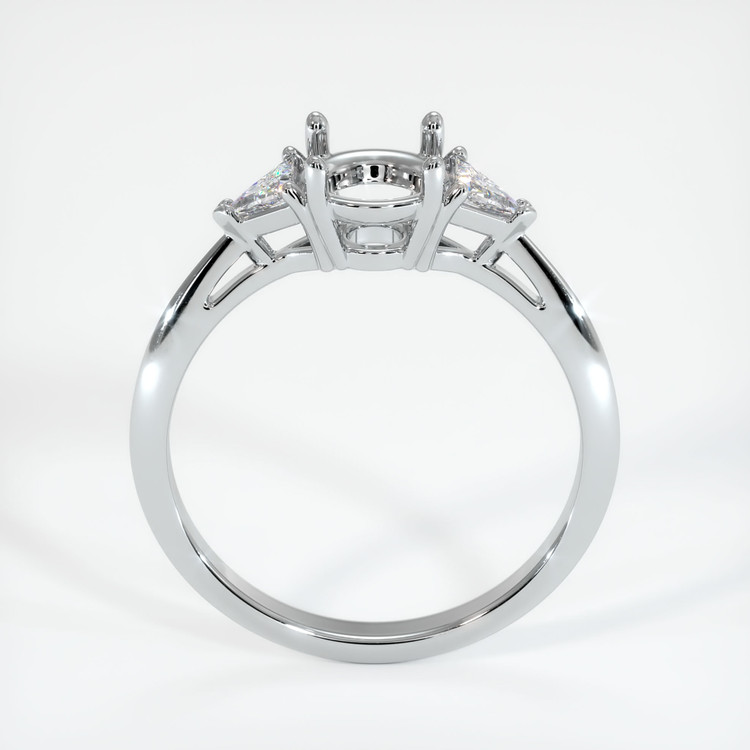Platinum 950 Three Stone Ring Setting