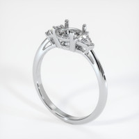Silver Three Stone Ring Setting Video