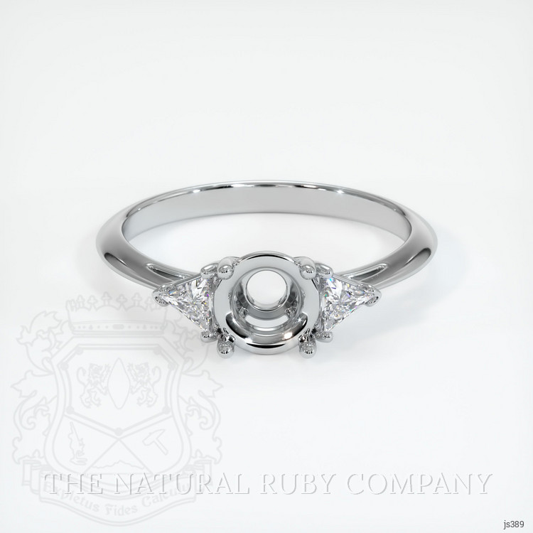 Silver Three Stone Ring Setting