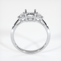Silver Three Stone Ring Setting Image