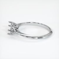18K White Gold Three Stone Ring Setting Image