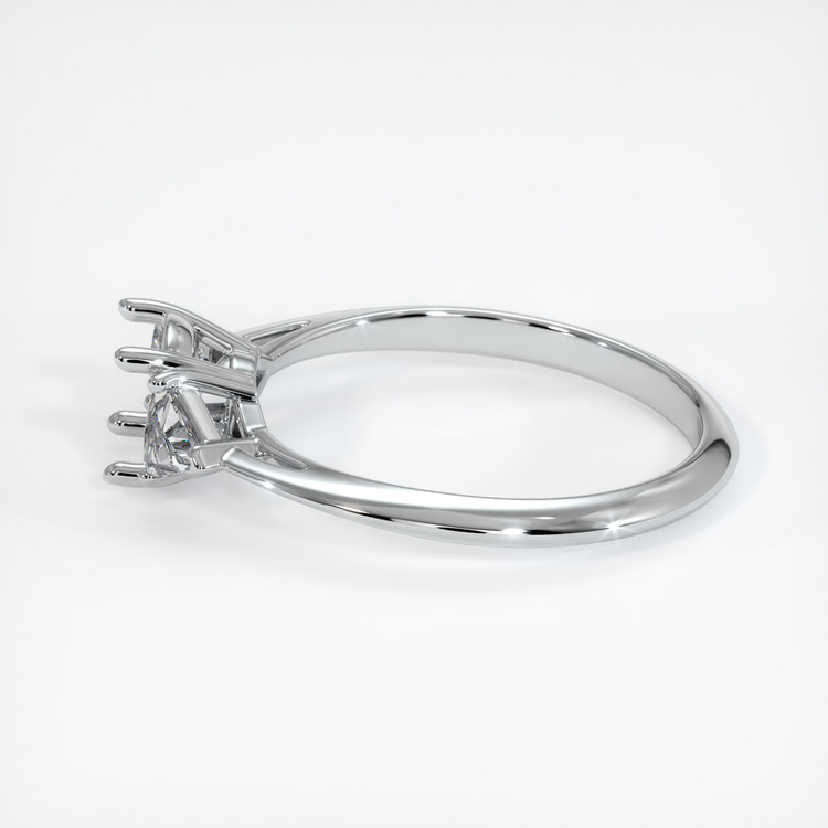 18K White Gold Three Stone Ring Setting