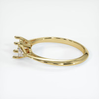 18K Yellow Gold Three Stone Ring Setting Image