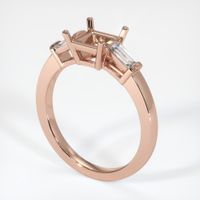14K Rose Gold Three Stone Ring Setting Video