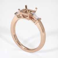 18K Rose Gold Three Stone Ring Setting Video