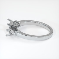 10K White Gold Three Stone Ring Setting Image