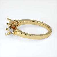 18K Yellow Gold Three Stone Ring Setting Image