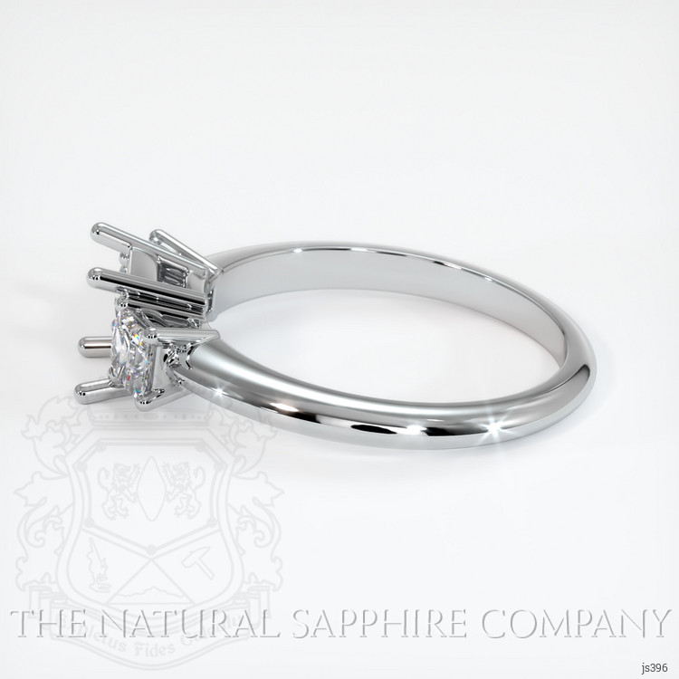 Platinum 950 Three Stone Ring Setting