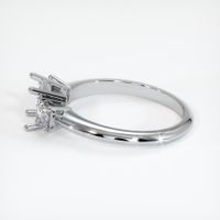 18K White Gold Three Stone Ring Setting Image