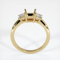 14K Yellow Gold Three Stone Ring Setting Image