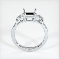 10K White Gold Three Stone Ring Setting Image