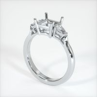 18K White Gold Three Stone Ring Setting Video