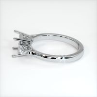18K White Gold Three Stone Ring Setting Image
