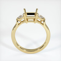 10K Yellow Gold Three Stone Ring Setting Image