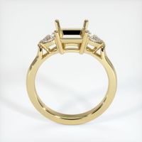 14K Yellow Gold Three Stone Ring Setting Image