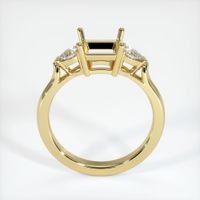 18K Yellow Gold Three Stone Ring Setting Image