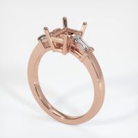 14K Rose Gold Three Stone Ring Setting Video