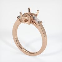 18K Rose Gold Three Stone Ring Setting Video