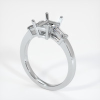 10K White Gold Three Stone Ring Setting Video