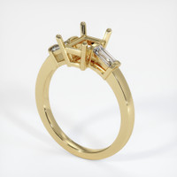10K Yellow Gold Three Stone Ring Setting Video