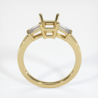 10K Yellow Gold Three Stone Ring Setting Image