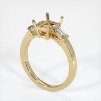 14K Yellow Gold Three Stone Ring Setting Video