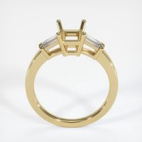 14K Yellow Gold Three Stone Ring Setting Image