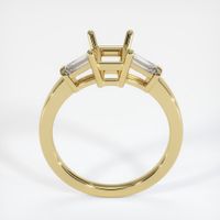18K Yellow Gold Three Stone Ring Setting Image